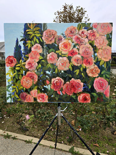 Eternal Bloom by Gulshaba Abbasova |  Context View of Artwork 