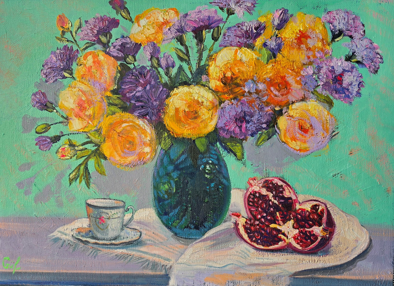 Garden Light: Vibrant Bloom by Gulshaba Abbasova |  Artwork Main Image 