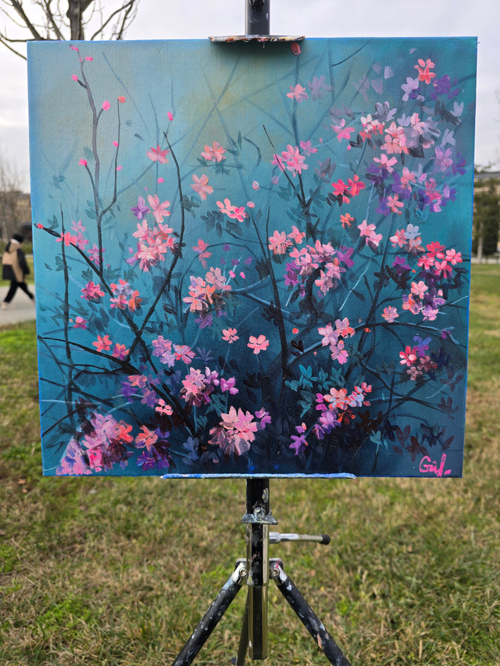 Garden Light: Whispering Blossoms by Gulshaba Abbasova |  Context View of Artwork 