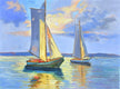 Original art for sale at UGallery.com | Golden Sea by Gulshaba Abbasova | $1,700 | oil painting | 24' h x 31' w | thumbnail 1