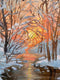 Original art for sale at UGallery.com | Golden Winter by Gulshaba Abbasova | $1,850 | oil painting | 28' h x 20' w | thumbnail 4