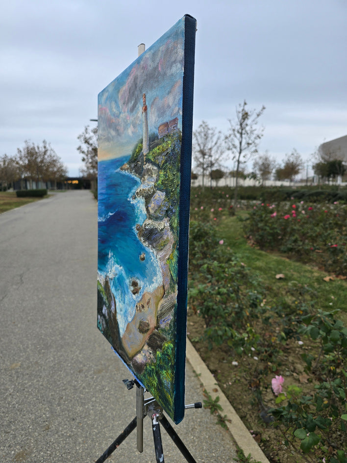 Guardian of the Coast by Gulshaba Abbasova |  Side View of Artwork 