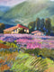 Original art for sale at UGallery.com | House in the Mountains by Gulshaba Abbasova | $1,325 | oil painting | 20' h x 28' w | thumbnail 4