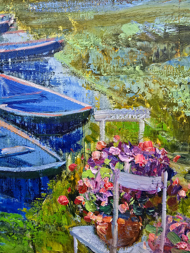 Kinderdijk Morning by Gulshaba Abbasova |   Closeup View of Artwork 