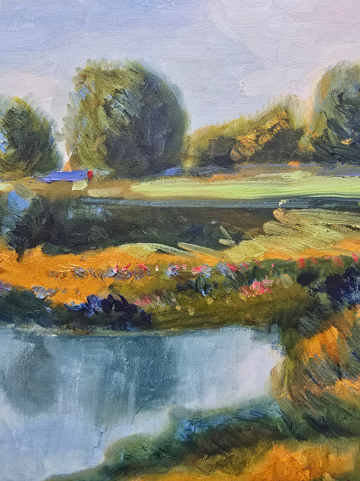 Peaceful Silence by Gulshaba Abbasova |  Closeup View of Artwork 