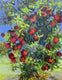 Original art for sale at UGallery.com | Pomegranates Garden by Gulshaba Abbasova | $1,550 | oil painting | 31' h x 24' w | thumbnail 1