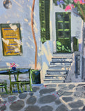 Original art for sale at UGallery.com | Somewhere in Greece by Gulshaba Abbasova | $1,475 | oil painting | 31' h x 24' w | thumbnail 4