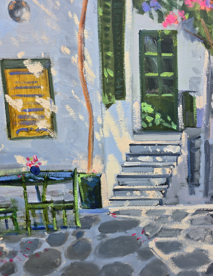 Somewhere in Greece by Gulshaba Abbasova |  Closeup View of Artwork 