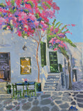 Original art for sale at UGallery.com | Somewhere in Greece by Gulshaba Abbasova | $1,475 | oil painting | 31' h x 24' w | thumbnail 1