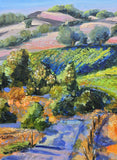 Original art for sale at UGallery.com | Sunlit Fields by Gulshaba Abbasova | $1,800 | oil painting | 24' h x 32' w | thumbnail 4
