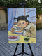 Original art for sale at UGallery.com | Warmth by the Window by Gulshaba Abbasova | $1,000 | oil painting | 20' h x 16' w | thumbnail 3