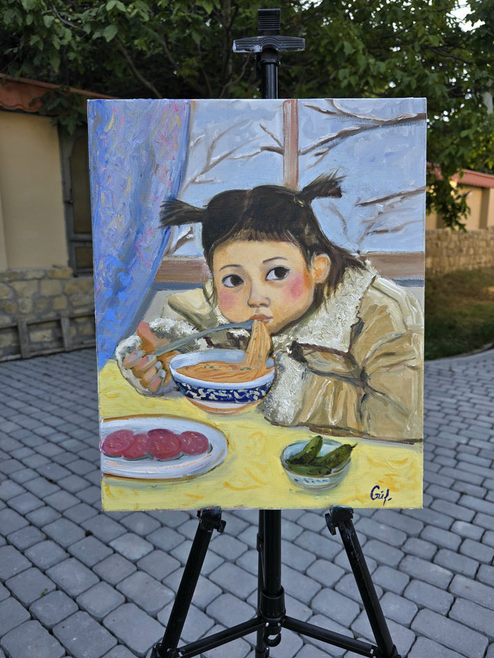 Warmth by the Window by Gulshaba Abbasova |  Context View of Artwork 