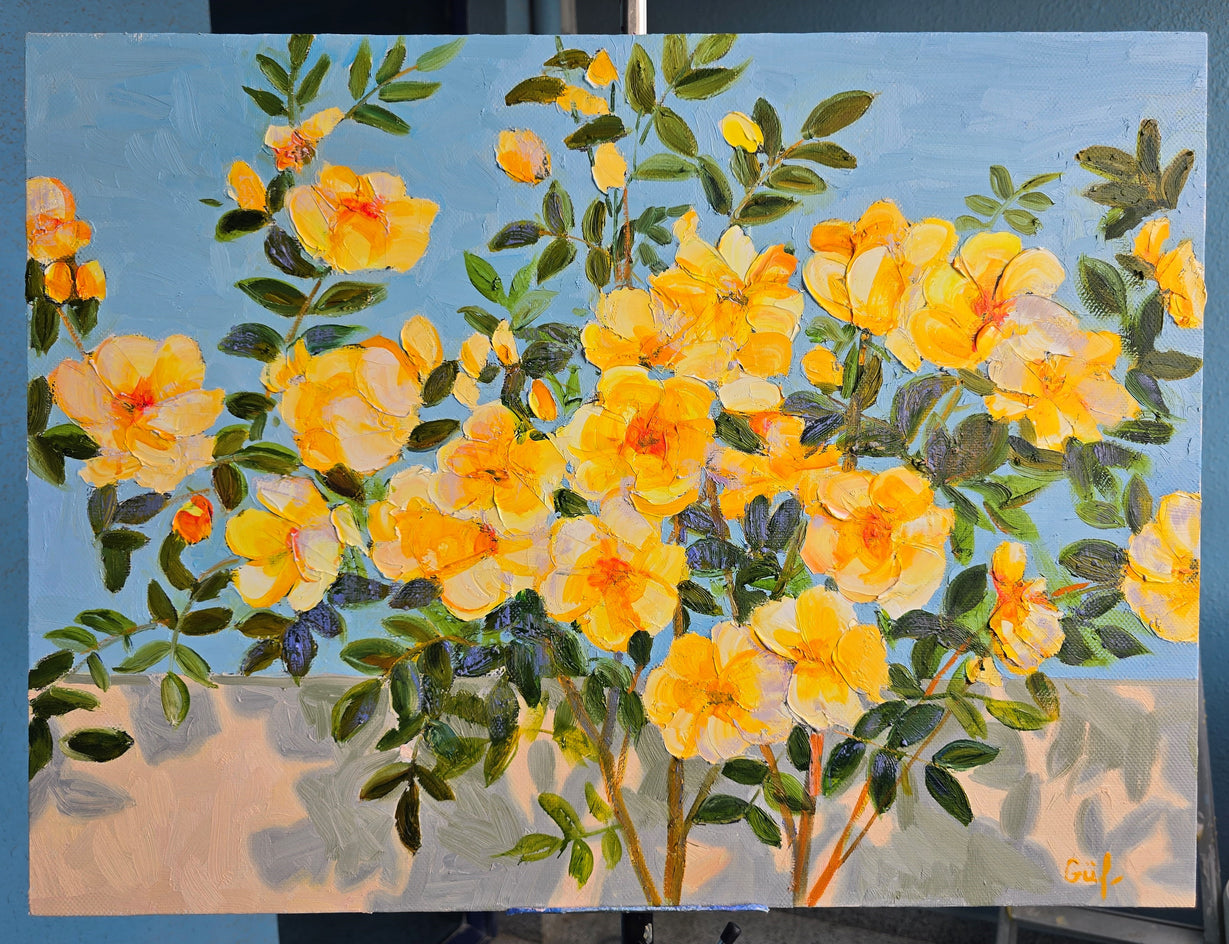 Wild Roses by Gulshaba Abbasova |  Context View of Artwork 