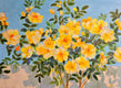 Original art for sale at UGallery.com | Wild Roses by Gulshaba Abbasova | $1,900 | oil painting | 24' h x 31' w | thumbnail 1