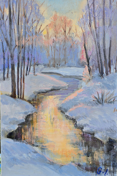 Winter Stream by Gulshaba Abbasova | Artwork Main Image