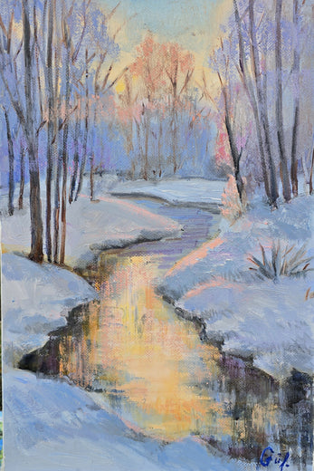 Winter Stream by Gulshaba Abbasova |  Artwork Main Image 