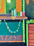Original art for sale at UGallery.com | Food Cart by Hadley Northrop | $325 | oil painting | 6' h x 6' w | thumbnail 4