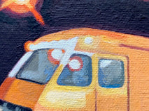 Original art for sale at UGallery.com | Ice Cream Truck by Hadley Northrop | $350 | oil painting | 6' h x 8' w | thumbnail 4