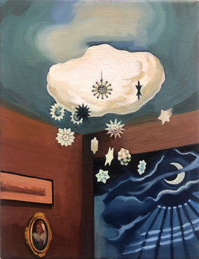 Original art for sale at UGallery.com | Indoor Cloud by Hadley Northrop | $375 | oil painting | 9' h x 7' w