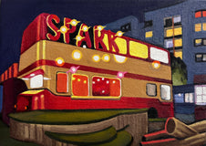 Original art for sale at UGallery.com | Spark by Hadley Northrop | $325 | oil painting | 5' h x 7' w | thumbnail 1