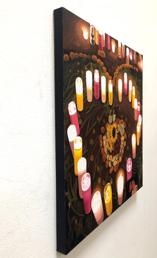 Heart of Candles by Hadley Northrop |  Side View of Artwork 