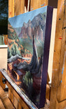 Original art for sale at UGallery.com | Sedona Trail by Heather Foster | $2,100 | acrylic painting | 18' h x 18' w | thumbnail 2