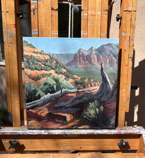 Sedona Trail by Heather Foster |  Context View of Artwork 