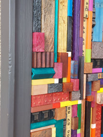 mixed media artwork by Heather Patterson titled Forward/Back