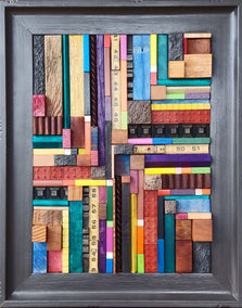 mixed media artwork by Heather Patterson titled Forward/Back