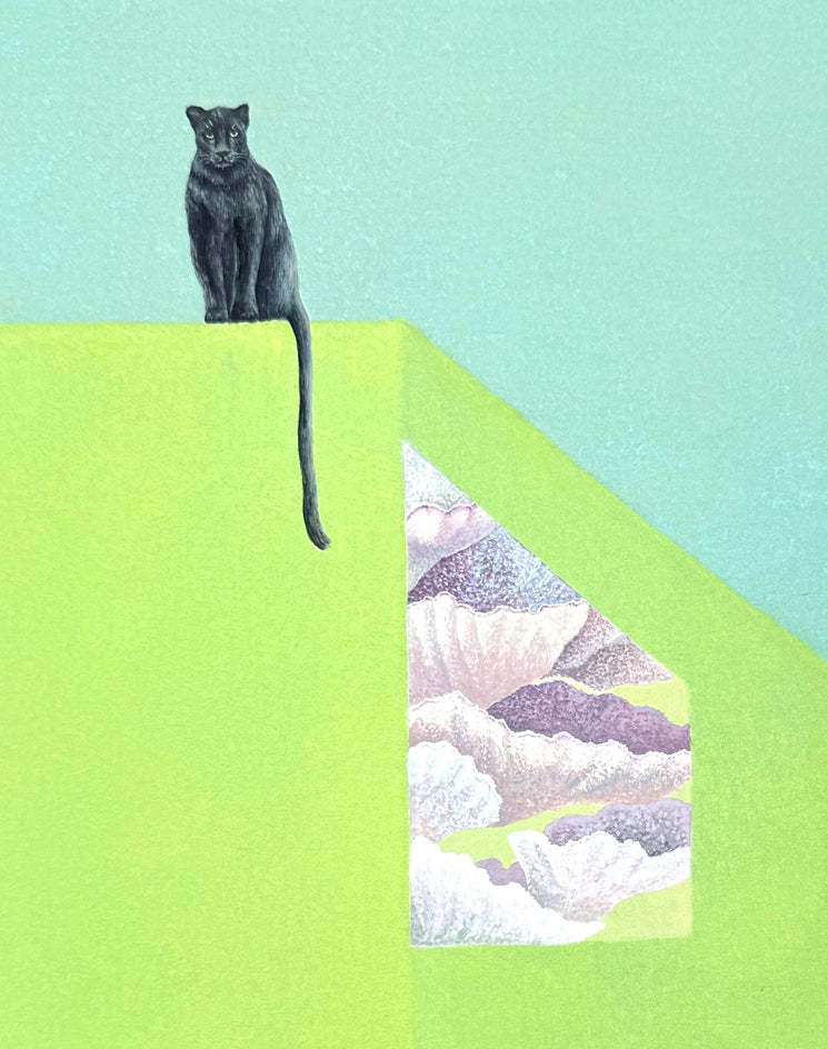 Black Panther, Coral Reef by Heejin Sutton |  Closeup View of Artwork 