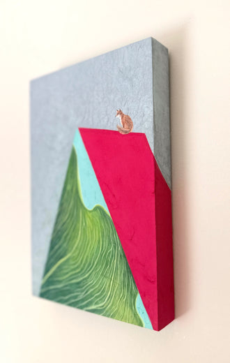 Fox, Leaf by Heejin Sutton |  Side View of Artwork 