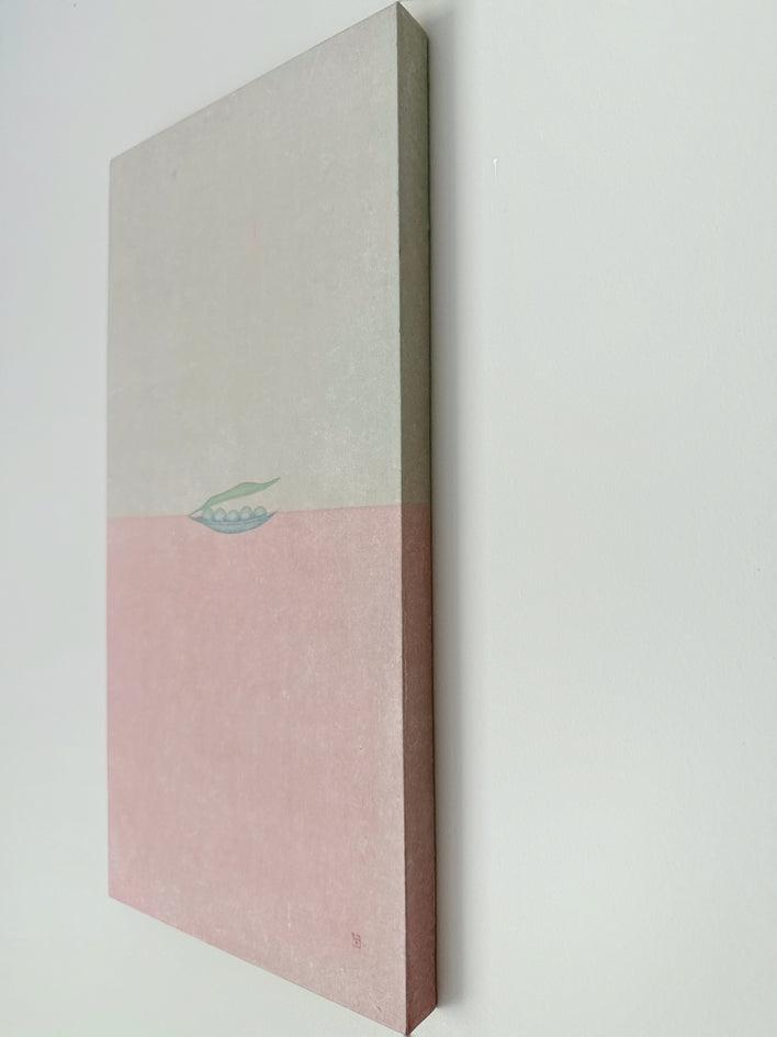 Green Peas by Heejin Sutton |  Side View of Artwork 