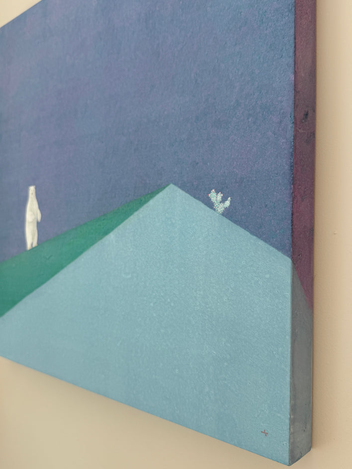 Polar Bear, Cactus by Heejin Sutton |  Side View of Artwork 