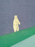 Original art for sale at UGallery.com | Polar Bear, Cactus by Heejin Sutton | $1,500 | mixed media artwork | 20' h x 20' w | thumbnail 4