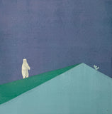 Original art for sale at UGallery.com | Polar Bear, Cactus by Heejin Sutton | $1,500 | mixed media artwork | 20' h x 20' w | thumbnail 1