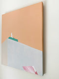 Original art for sale at UGallery.com | Weasel by Heejin Sutton | $1,525 | mixed media artwork | 24' h x 20' w | thumbnail 2