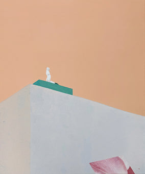 Original art for sale at UGallery.com | Weasel by Heejin Sutton | $1,525 | mixed media artwork | 24' h x 20' w