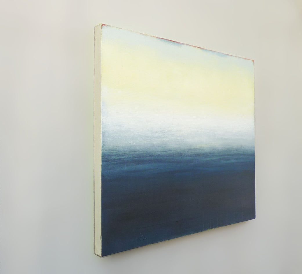 Deep Blue by Heidi Hybl |  Side View of Artwork 