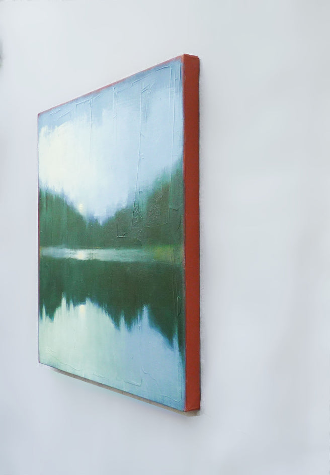 Distant Trees by Heidi Hybl |  Side View of Artwork 