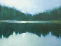 Original art for sale at UGallery.com | Distant Trees by Heidi Hybl | $2,600 | oil painting | 30' h x 30' w | thumbnail 4