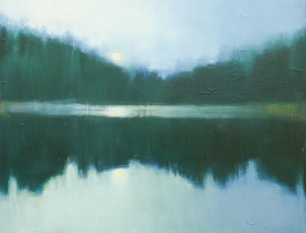 Distant Trees by Heidi Hybl |  Closeup View of Artwork 