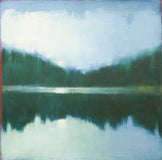 Original art for sale at UGallery.com | Distant Trees by Heidi Hybl | $2,600 | oil painting | 30' h x 30' w | thumbnail 1