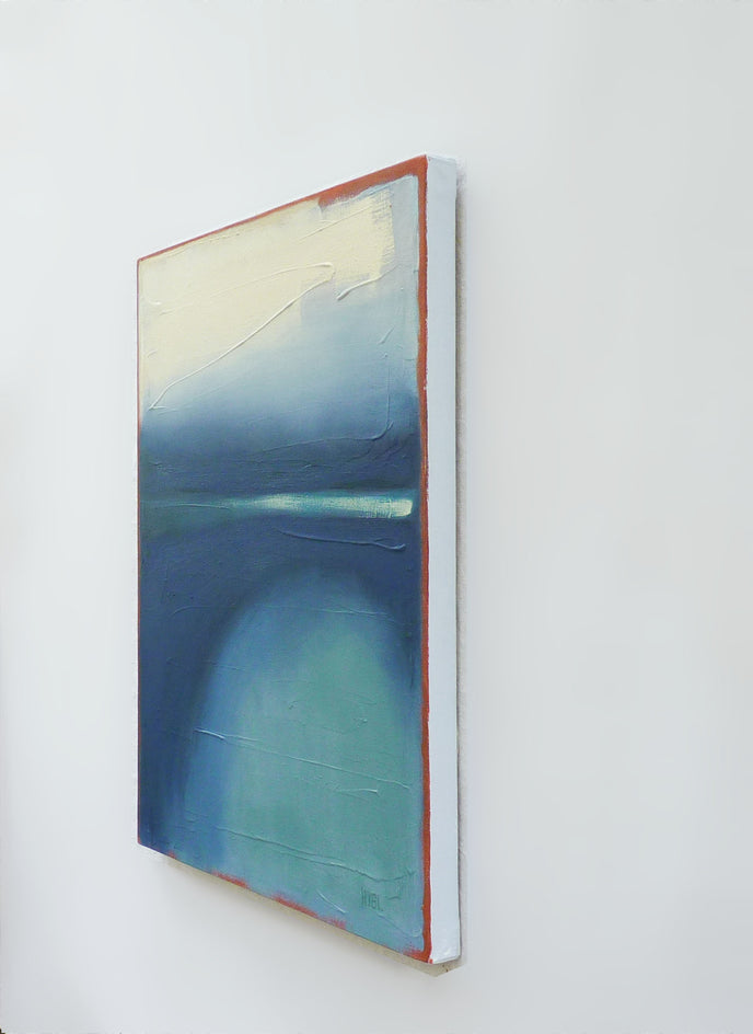 Hauntingly Quiet by Heidi Hybl |  Side View of Artwork 