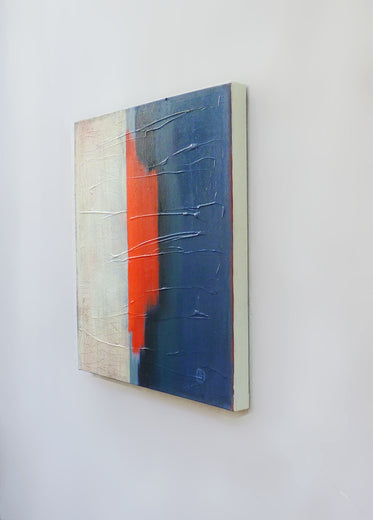 Interregnum Red by Heidi Hybl |  Side View of Artwork 