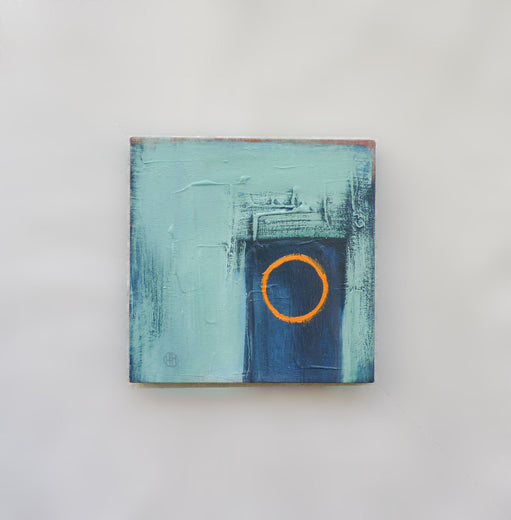 Orange Circle by Heidi Hybl |  Context View of Artwork 