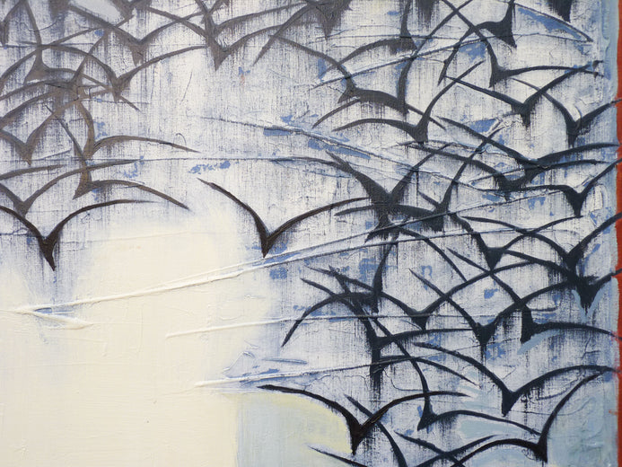 Overhead Migration by Heidi Hybl |   Closeup View of Artwork 