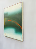 Original art for sale at UGallery.com | Red Meander by Heidi Hybl | $2,775 | oil painting | 32' h x 32' w | thumbnail 2
