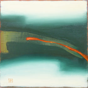 oil painting by Heidi Hybl titled Red Meander