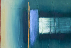 Original art for sale at UGallery.com | Seeking Balance by Heidi Hybl | $850 | oil painting | 18' h x 18' w | thumbnail 4
