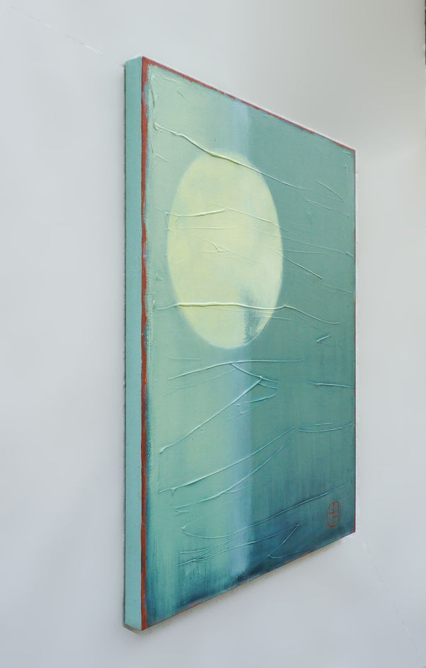 Temporary Stillness by Heidi Hybl |  Side View of Artwork 